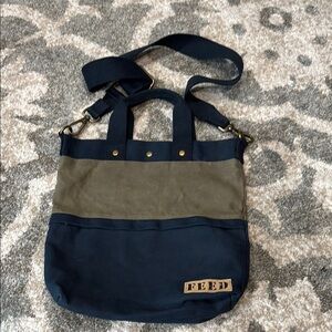 FEED 40 Two-Tone Canvas Tote Bag